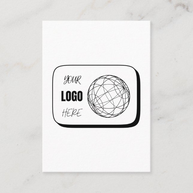Cartão De Contato Seu Logotipo Aqui (Frente)