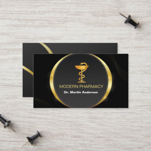 Cartão De Contato Símbolo Clássico do Dourado Bowl da Higenia