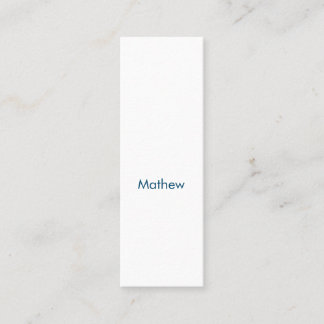 Cartão De Contato simple initial letter monogram add your name lett 