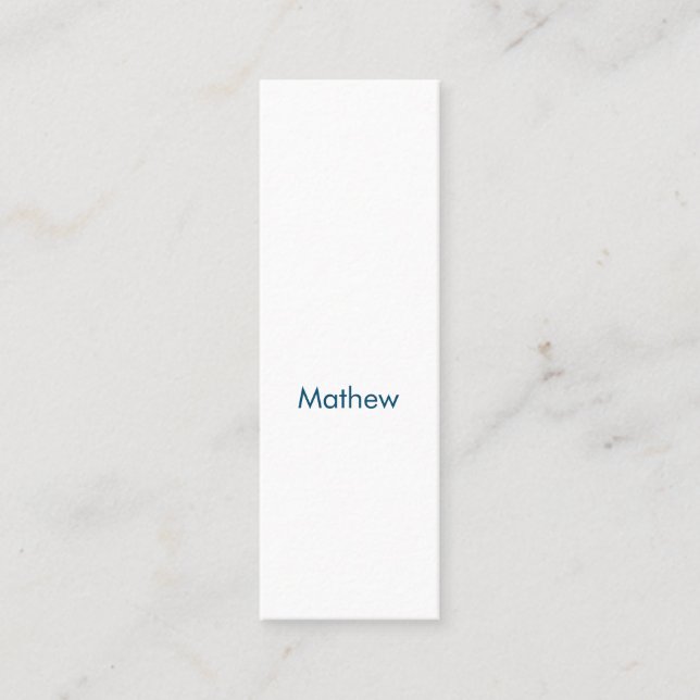 Cartão De Contato simple initial letter monogram add your name lett  (Frente)