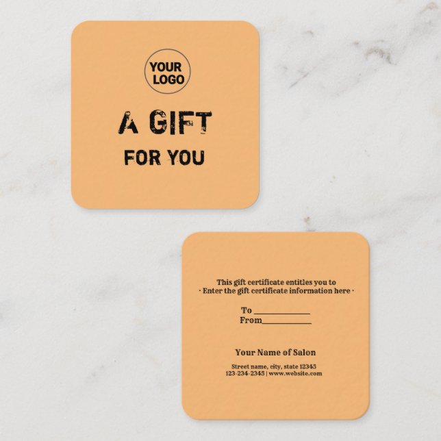 Cartão De Contato simples e mínimo adicionar o seu nome e endereço d (Frente/Verso)