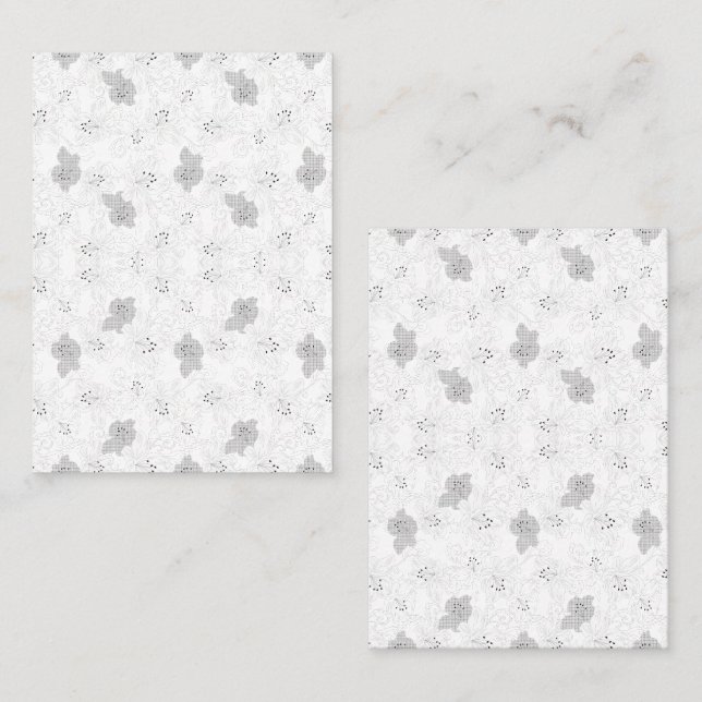Cartão De Contato Sobreposição de Grade Transparente – Textura PNG E (Frente/Verso)