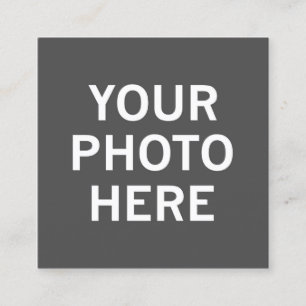 Cartão De Contato Sua Foto Aqui