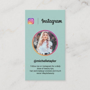 Cartão De Contato Tedal moderno da moda de fotos do Instagram
