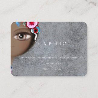 Cartão De Contato Teeny Weeny Afro  Huge eyes black Sweet Art 