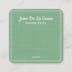 Cartão De Contato Tela de Jogo Verde Impressão Branco