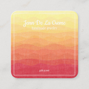 Cartão De Contato Tela de Joias do Céu do Deserto Branco Impressão