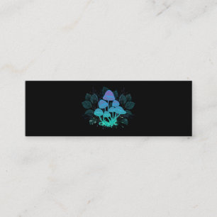 Cartão De Contato Toadstools em arbustos