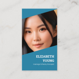 Cartão De Contato Treinador de Relação de Casamento de Foto e QR