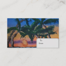 Cartão De Contato Tropical  card