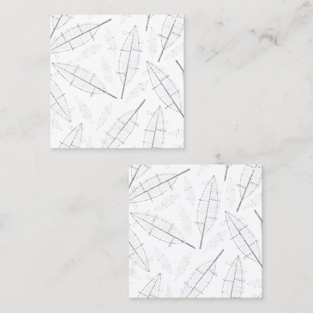 Cartão De Contato um quadro preto com fundo branco com linhas (Frente/Verso)