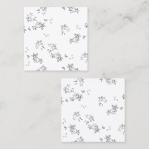 Cartão De Contato uma foto em preto e branco dos flocos de neve