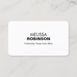 Cartão De Contato Universidade de Estudantes de Formando Simples e M