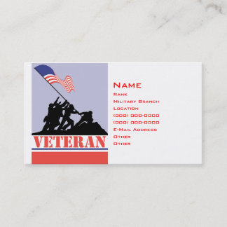 Cartão De Contato Veterano militar