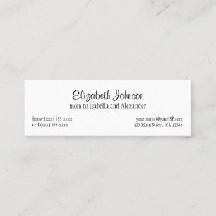 Cartão De Contato Vintage Fairy Tale, Rapunzel com Cabelo Longo