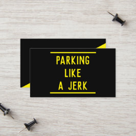 Cartão De Contato Witty Bad Parking