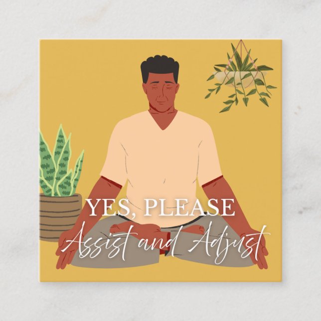 Cartão De Contato Yoga Assist Cards (Frente)