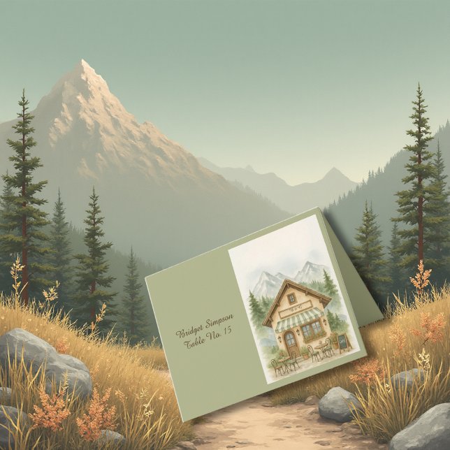 Cartão de convidado de casamento do Monograma de M (Criador carregado)