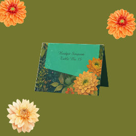 cartão de convidado de casamento floral elegante n