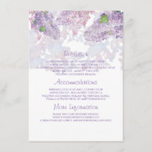 Cartão de Convidado de Informações de Casamento de