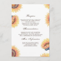 Cartão de Convidado para Informações de Casamento