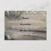 Cartão de Convidado para Informações de Casamento