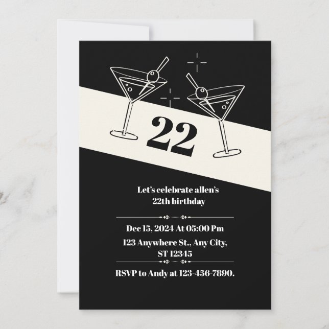 cartão de convite (Frente)