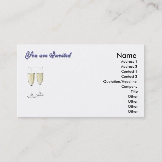 Cartão de Convite (Frente)