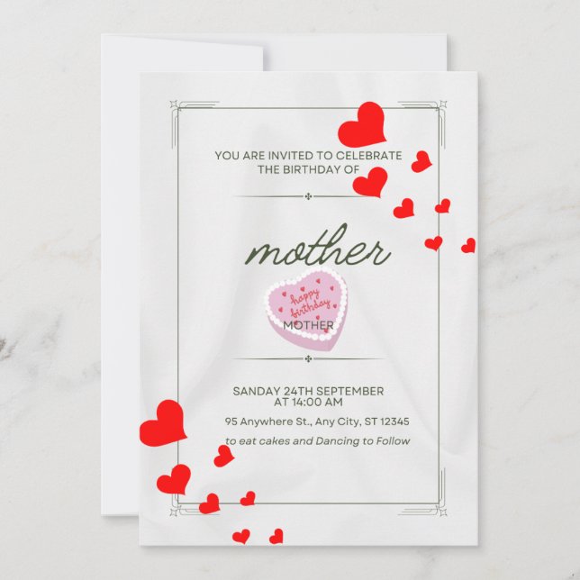 cartão de convite (Frente)