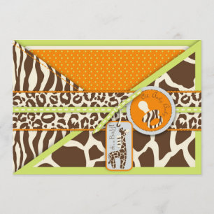 Cartão de Convite 2 do Safari Boy LGR