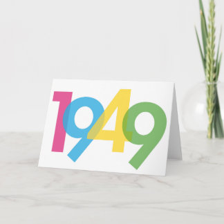 Cartão de convite a 70. Aniversário - 1949