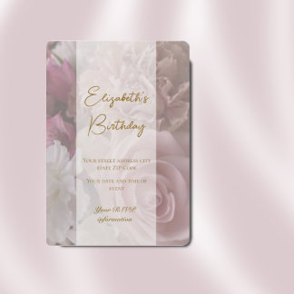 Cartão de Convite à Apresentação de Aniversário Ro