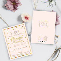 Cartão de Convite à Cerimônia de Abertura Grande d