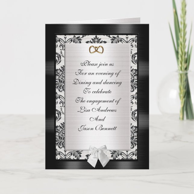 Cartão de Convite à festa de noivado (Frente)