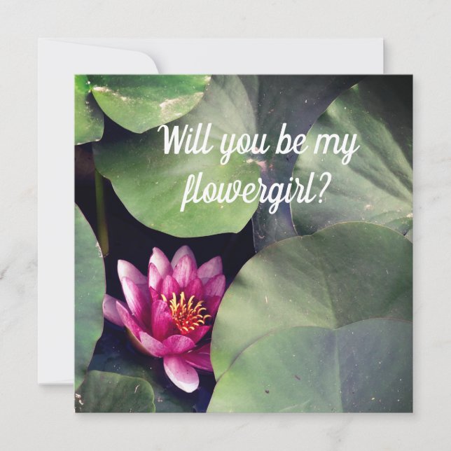 Cartão de convite à florergirl Zen (Frente)