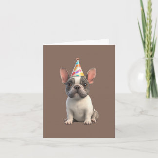 Cartão de Convite Bulldog Francês