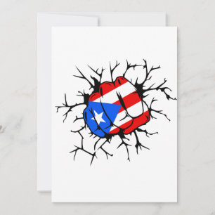 Cartão de Convite da Bandeira de Porto Rico