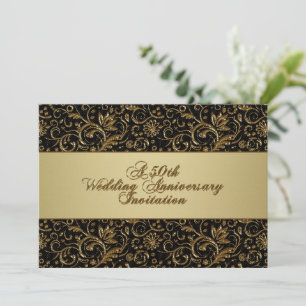 Cartão de Convite de 50.o Aniversário de Casamento