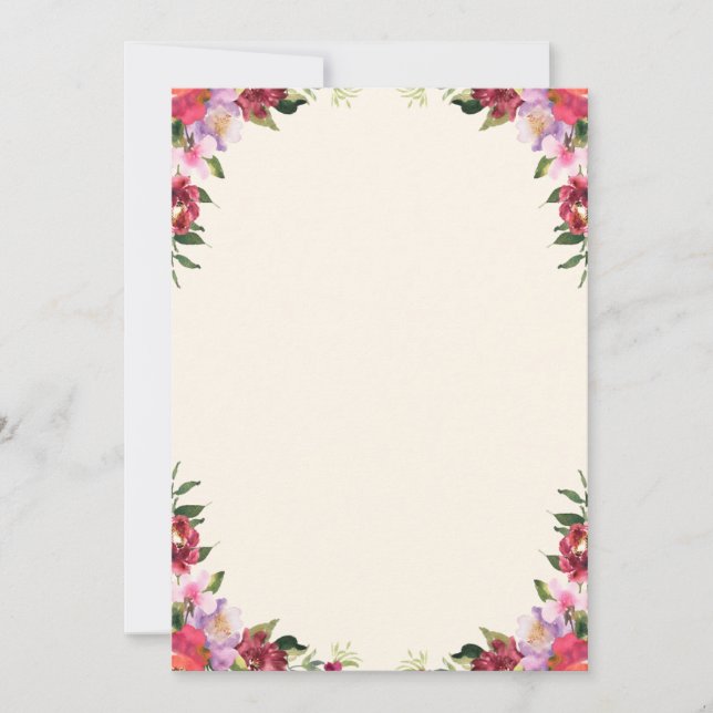 Cartão de convite de agradecimento (Frente)