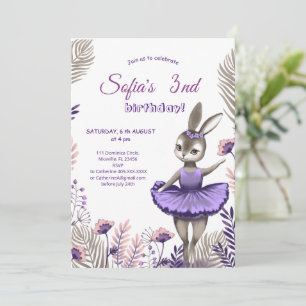 Cartão de convite de aniversário.