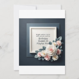 CARTÃO DE CONVITE DE ANIVERSÁRIO