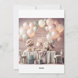 CARTÃO DE CONVITE DE ANIVERSÁRIO