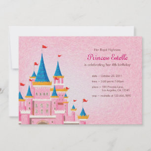 Cartão de Convite de Aniversário da Princesa Rea