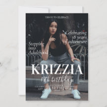 Cartão de Convite de Aniversário do Cobrir da Revi