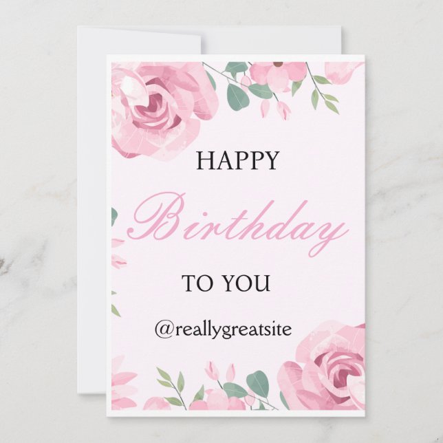 cartão de convite de aniversário para primeiro ani (Frente)