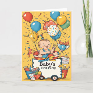 Cartão de Convite de Aniversário Personalizado par
