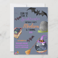 Cartão de Convite de Aniversário Spooktacular