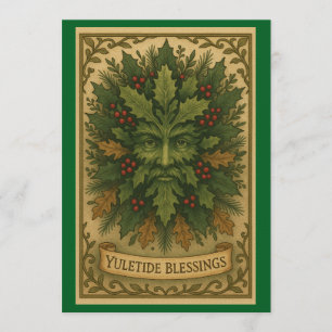 Cartão de Convite de Bênçãos do Yule