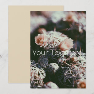 Cartão de Convite de Cactus Personalizado para Tod