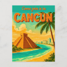 Cartão de Convite de Cancún México